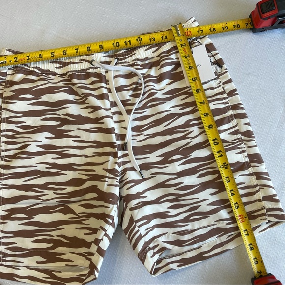 ONIA Swimwear ONIA swim Trucks ZEBRA Swim Shorts Trunks toasted coconut L - Picture 7 of 16